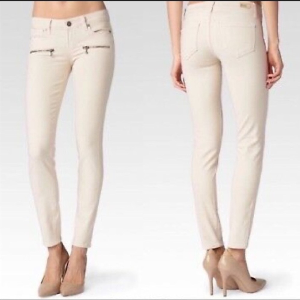 Cream-colored Paige Jeans
